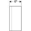 Kép 3/3 - Geberit ONE design szifontakaró, pórszórt rozsdamentes acél, fehér 505.058.01.1