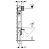 Kép 3/3 - Geberit Sigma fali WC szerelőelem, 108 cm, Sigma 12 cm-es falsík alatti öblítőtartállyal 110.300.00.5