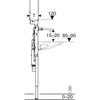 Kép 4/4 - Geberit Duofix szerelőelem 80x125 cm, Geberit ONE mosdóhoz és csaptelephez 111.071.00.1