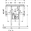Kép 3/4 - Geberit Duofix szerelőelem 110x125 cm, Geberit ONE mosdóhoz és fali csaptelephez 111.083.00.1