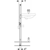 Kép 4/4 - Geberit Duofix keskeny mosdó szerelőelem 112 cm, álló csaptelephez 111.266.00.1