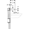 Kép 4/4 - Geberit Brenta fali mosdócsaptelep falsík alatti vezérlőhöz 22 cm, keverő nélkül, króm 116.291.21.1