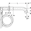 Kép 4/4 - Geberit ONE fali mosdócsaptelep falsík alatti vezérlődobozhoz 165 mm, króm 116.462.21.1