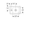 Kép 4/5 - Geberit iCon xs 40-es balos kézmosó 124836000