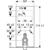 Kép 3/4 - Geberit Monolith láva szanitermodul talpon álló WC-hez, 114 cm 131.033.JK.5