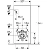 Kép 3/4 - Geberit Monolith Plus palahatású szanitermodul fali WC-hez, 114 cm 131.231.00.7