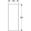 Kép 3/4 - Geberit tolóajtó tükörrel 30x80 cm, balra nyíló 154.294.00.1