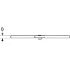 Kép 2/4 - Geberit CleanLine80 vágható zuhanyfolyóka 30-90cm, feketekróm/políroztt, EasyClean 154.440.QC.1