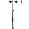 Kép 4/4 - Geberit 10 típusú takarólap easy-to-clean bevonattal, matt króm/fényes króm 241.925.JQ.1