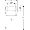 Kép 4/5 - Geberit Publica kiöntőmedence 45 cm, túlfolyó nélkül 367200000