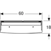 Kép 5/7 - Geberit Option Basic tükrös szekrény 60x67 cm, LED világítással, két ajtóval 500.273.00.1