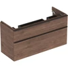 Kép 1/5 - Geberit Smyle Square alsó szekrény dupla mosdóhoz fiókkal 118,4x47 cm, hikoridó 500.356.JR.1