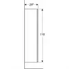 Kép 3/4 - Geberit Smyle Square középmagas szekrény 118x36 cm, egy ajtóval, hikoridió 500.361.JR.1