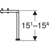 Kép 5/5 - Geberit Smyle Square lábszett, fényes króm 500.367.00.1