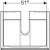 Kép 4/5 - Geberit Xeno² alsó szekrény mosdóhoz 58x46,2 cm, egy fiókkal, matt greige 500.505.00.1