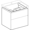 Kép 3/5 - Geberit Xeno² alsó szekrény mosdóhoz 58x46,2 cm, két fiókkal, matt greige 500.506.00.1