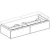 Kép 3/5 - Geberit Xeno² alsó szekrény mosdóhoz 117,4x46,2 cm, két fiókkal, faerezetes szürke 500.517.43.1