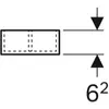 Kép 5/5 - Geberit Xeno² fiókbetét 32,3x15 cm, T osztású, faerezetes szürke/strukturált lakkozott felület 500.525.00.1
