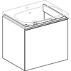 Kép 2/5 - Geberit Acanto alsó szekrény mosdóhoz, egy fiókkal egy belső fiókkal 60 cm matt láva/fényes láva üveg 500.609.JK.2