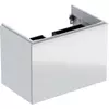 Kép 1/5 - Geberit Acanto alsó szekrény mosdóhoz, egy fiókkal egy belső fiókkal 75 cm magasfényű fehér/fényes fehér üveg 500.611.01.2