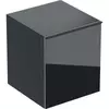 Kép 1/5 - Geberit Acanto oldalsó szekrény egy fiókkal 45x52 cm, fekete 500.618.16.1