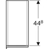 Kép 2/4 - Geberit Acanto magas kiegészítő szekrény két fiókkal 22x173 cm, fekete 500.638.16.1