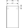 Kép 4/5 - Geberit Acanto faliszekrény egy ajtóval 45x82 cm, magasfényű fehér 500.639.01.2