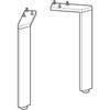 Kép 2/4 - Geberit Acanto lábkészlet 28,1x9,3 cm 500.658.00.2