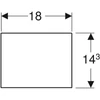 Kép 3/3 - Geberit VariForm fiókbetét 18x37,3 cm, H osztású 501.157.00.1