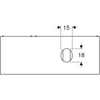 Kép 3/5 - Geberit VariForm alsó szekrény pultra ültethető mosdóhoz 135x51 cm, 2 fiókkal, pakolófelülettel, matt láva 501.178.00.1