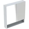 Kép 1/5 - Geberit Selnova Square 2 ajtós tükrös szekrény 58,8x85 cm, magasfényű fehér 501.264.00.1