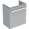 Kép 1/5 - Geberit Selnova Compact 1 ajtós alsó szekrény mosdóhoz 55x36,7cm, fényezett világosszürke 501.493.00.1