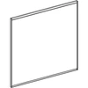 Kép 4/6 - Geberit Option Plus Square tükör 75x70 cm, közvetlen és közvetett világítással, matt fekete 502.782.14.1