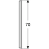 Kép 5/5 - Geberit Option Basic Square tükör felső világítással 90x70 cm, eloxált alumínium 502.808.00.1