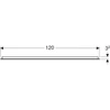 Kép 3/5 - Geberit Option Basic Square tükör felső világítással 120x90 cm, eloxált alumínium 502.815.00.1