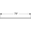 Kép 3/4 - Geberit Selnova Square mosdópult 79,1x47,5 cm, hikoridió 502.866.00.1