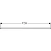 Kép 3/4 - Geberit One márványhatású mosdópult két oldali kivágással, pultra ültethető mosdóhoz 120x47cm, matt fekete 505.165.00.2