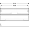 Kép 3/4 - Geberit One alsó szekrény mosdóhoz 2 fiókkal 118x47 cm, hikoridió 505.265.00.6