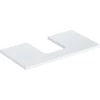 Kép 1/4 - Geberit One mosdópult középső kivágással, pultra ültethető tálformájú mosdóhoz 90x47 cm, magasfényű fehér 505.273.00.1