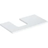 Kép 1/4 - Geberit One mosdópult bal oldali kivágással 90x47 cm, pultra ültethető tálformájú mosdóhoz, magasfényű fehér 505.293.00.1