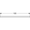Kép 3/4 - Geberit One mosdópult bal oldali kivágással 105x47 cm, pultra ültethető tálformájú mosdóhoz, tölgy 505.294.00.5