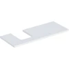 Kép 1/4 - Geberit One mosdópult bal oldali kivágással 120x47 cm, pultra ültethető tálformájú mosdóhoz, matt fehér 505.295.00.2
