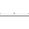Kép 3/4 - Geberit One mosdópult bal oldali kivágással 120x47 cm, pultra ültethető tálformájú mosdóhoz, matt fehér 505.295.00.2