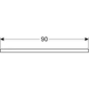 Kép 3/4 - Geberit One mosdópult bal oldali kivágással 90x47 cm, pultra ültethető mosdóhoz, magasfényű homokszürke 505.303.00.4