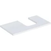 Kép 1/4 - Geberit One mosdópult jobb oldali kivágással 90x47 cm, pultra ültethető tálformájú mosdóhoz, matt fehér 505.313.00.2