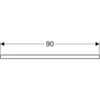 Kép 3/4 - Geberit One mosdópult jobb oldali kivágással 90x47 cm, pultra ültethető mosdóhoz, tölgy 505.323.00.5
