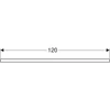 Kép 3/4 - Geberit One mosdópult kivágással, két pultra ültethető tálformájú mosdóhoz 120x47 cm, matt fehér 505.335.00.2