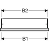Kép 4/6 - Geberit One jobbra nyíló tükrös szekrény polccal és világítással 60x90 cm, matt fekete 505.821.00.7