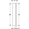 Kép 6/6 - Geberit One tükrös szekrény polccal és ComfortLight világítással 120 cm, fehér 505.825.00.2
