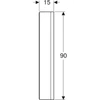 Kép 4/5 - Geberit One tükrös szekrény nyitott polccal és világítással 60x90 cm, jobbos ajtóval, alumínium 505.831.00.1